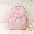 Personalized Dance Backpack: Embroidered Name, Bow Accent - Ballet Bag, Toddler School Backpack