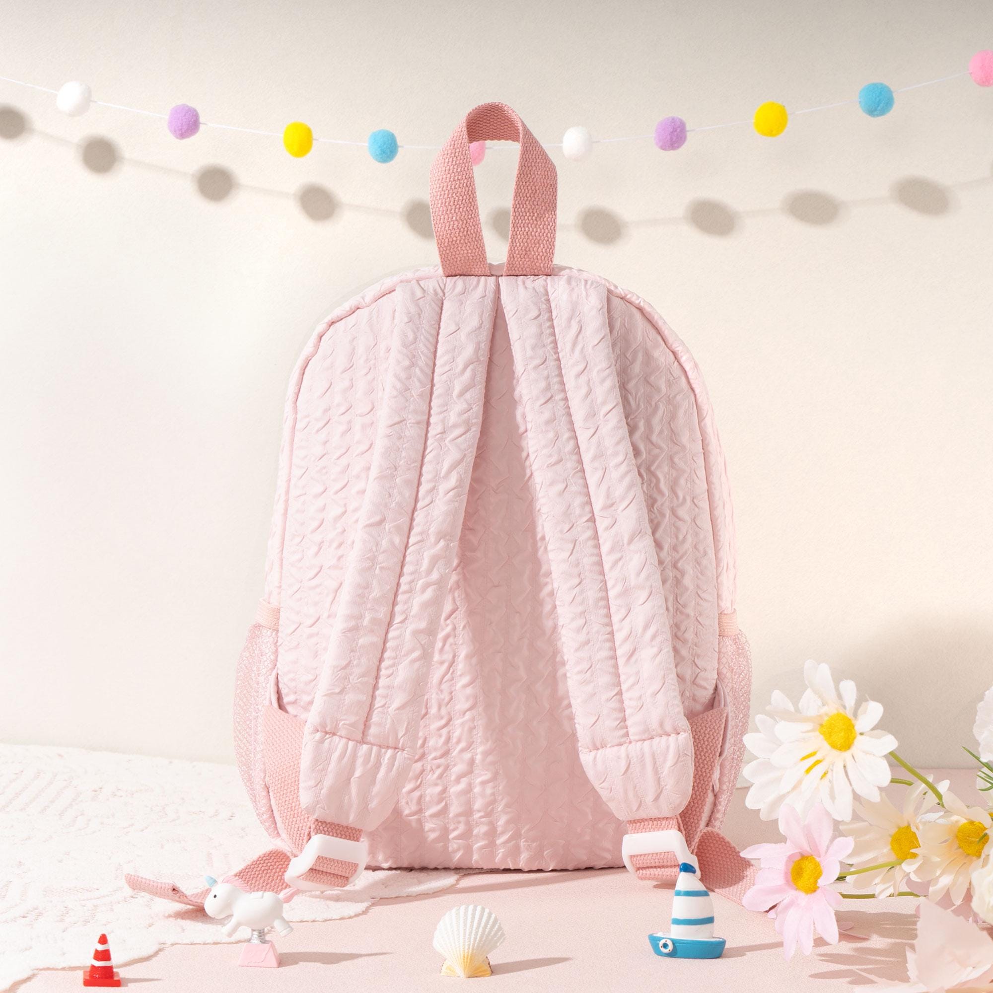 Personalized Seersucker Toddler Backpack: Ballet, Dance, or Travel