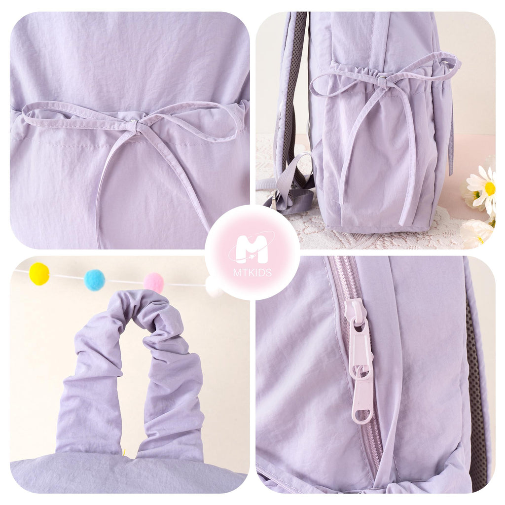 Personalized Kids Backpack with Bow: Preppy Toddler School Bag