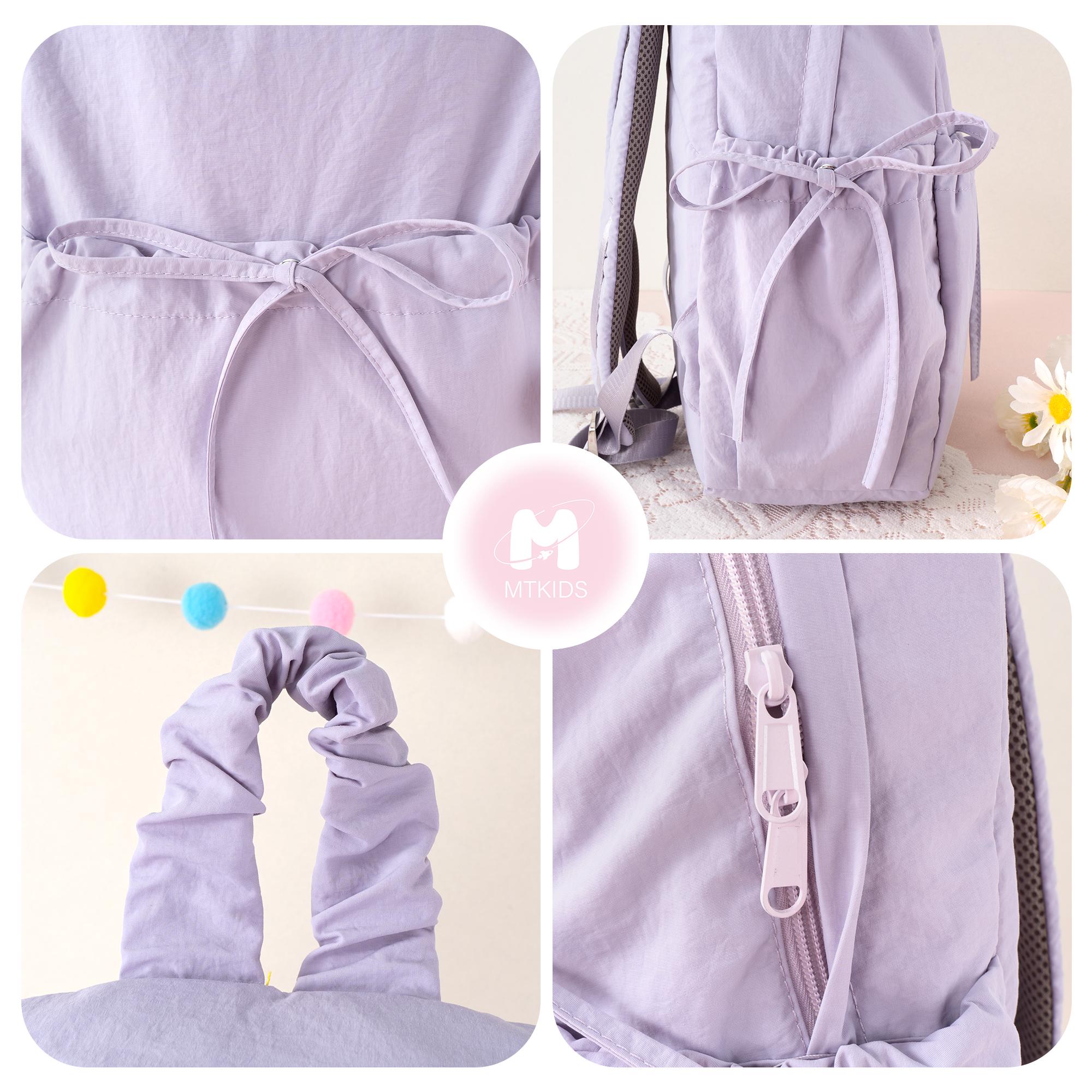 Personalized Kids Backpack with Bow: Preppy Toddler School Bag