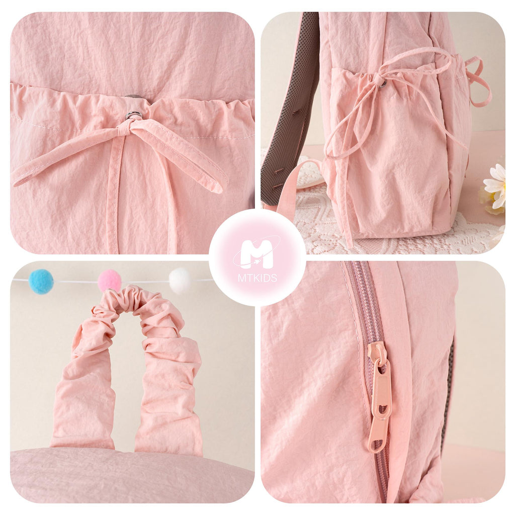 Personalized Kids Backpack with Bow: Preppy Toddler School Bag