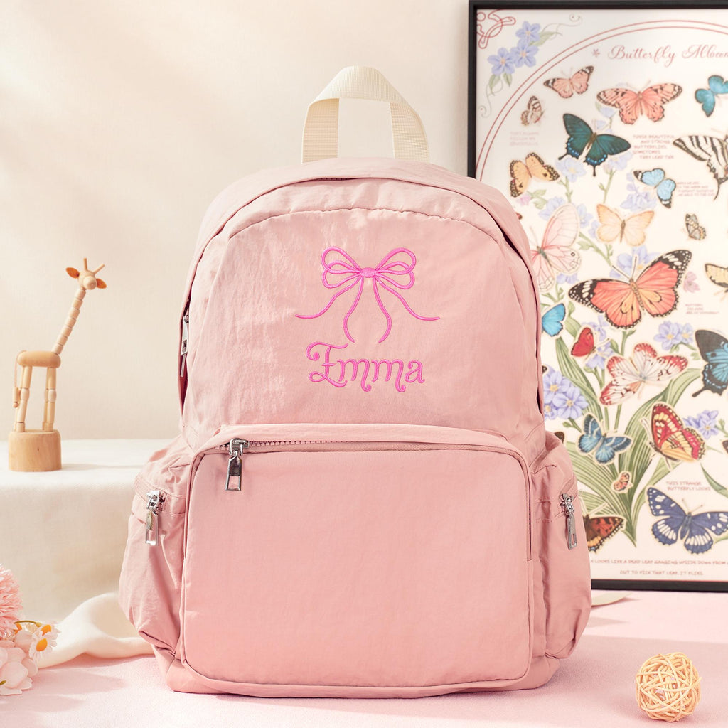 Toddler Backpack: Personalized Preppy Bookbag, Kids School bag, Embroidery Ballet Girls Dance Gift