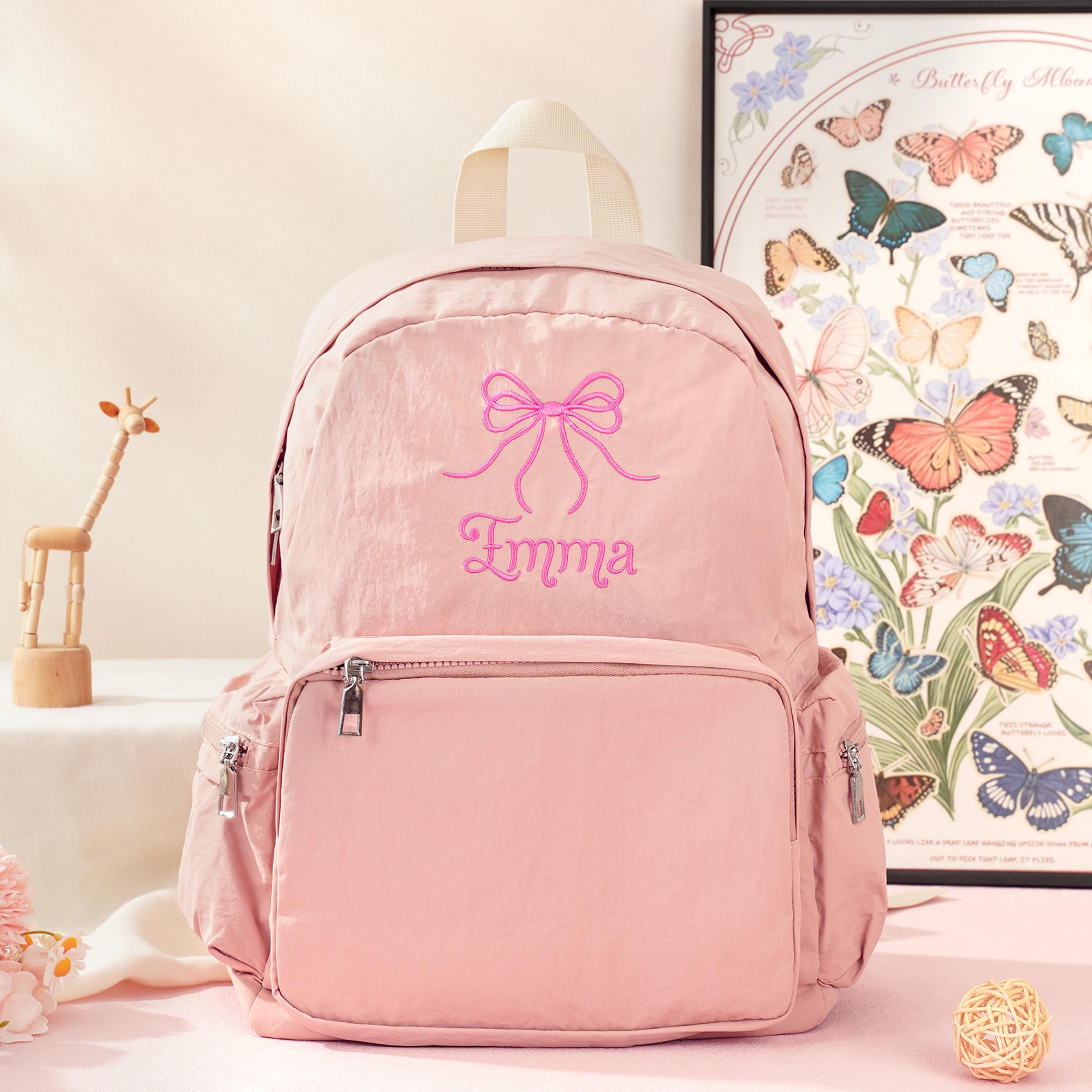 Toddler Backpack: Personalized Preppy Bookbag, Kids School bag, Embroidery Ballet Girls Dance Gift