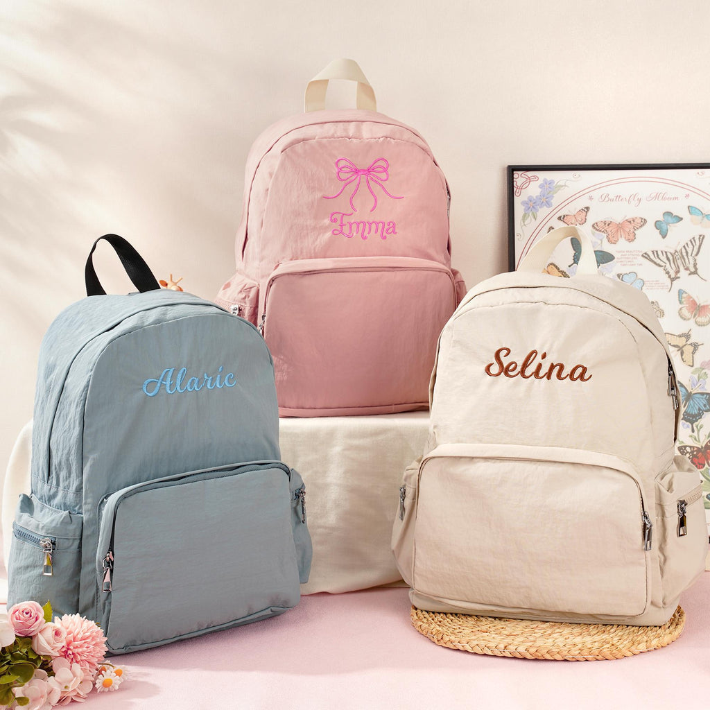 Toddler Backpack: Personalized Preppy Bookbag, Kids School bag, Embroidery Ballet Girls Dance Gift