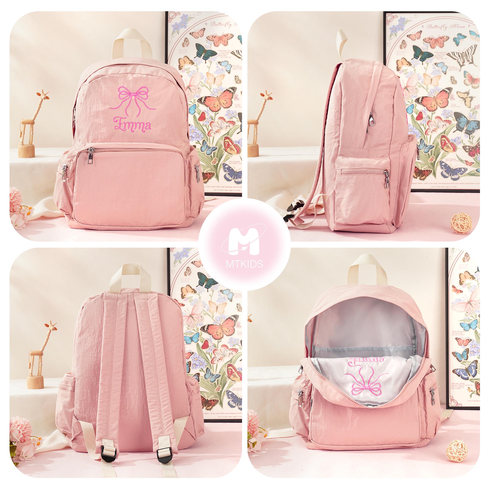 Toddler Backpack: Personalized Preppy Bookbag, Kids School bag, Embroidery Ballet Girls Dance Gift