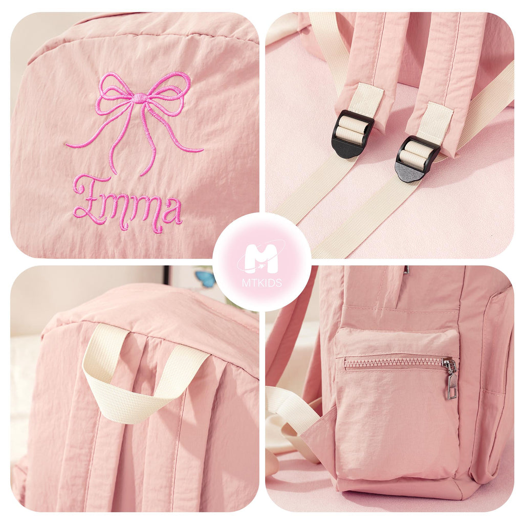 Toddler Backpack: Personalized Preppy Bookbag, Kids School bag, Embroidery Ballet Girls Dance Gift