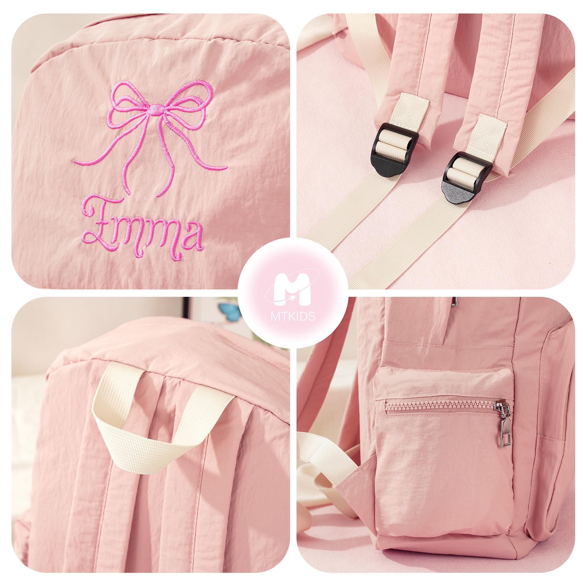 Toddler Backpack: Personalized Preppy Bookbag, Kids School bag, Embroidery Ballet Girls Dance Gift