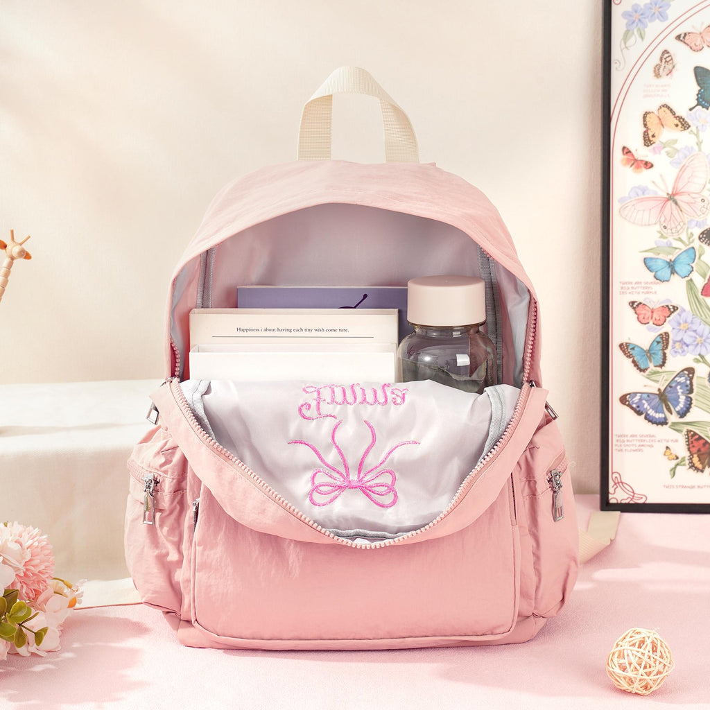 Toddler Backpack: Personalized Preppy Bookbag, Kids School bag, Embroidery Ballet Girls Dance Gift