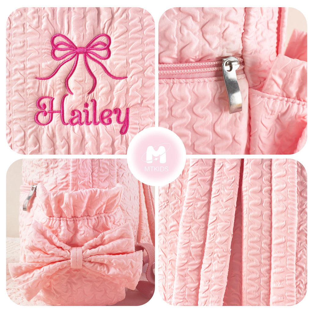 Toddler Backpack: Custom Baby Girl Diaper Bag, Kids School Bag with Bow, Dance Gift