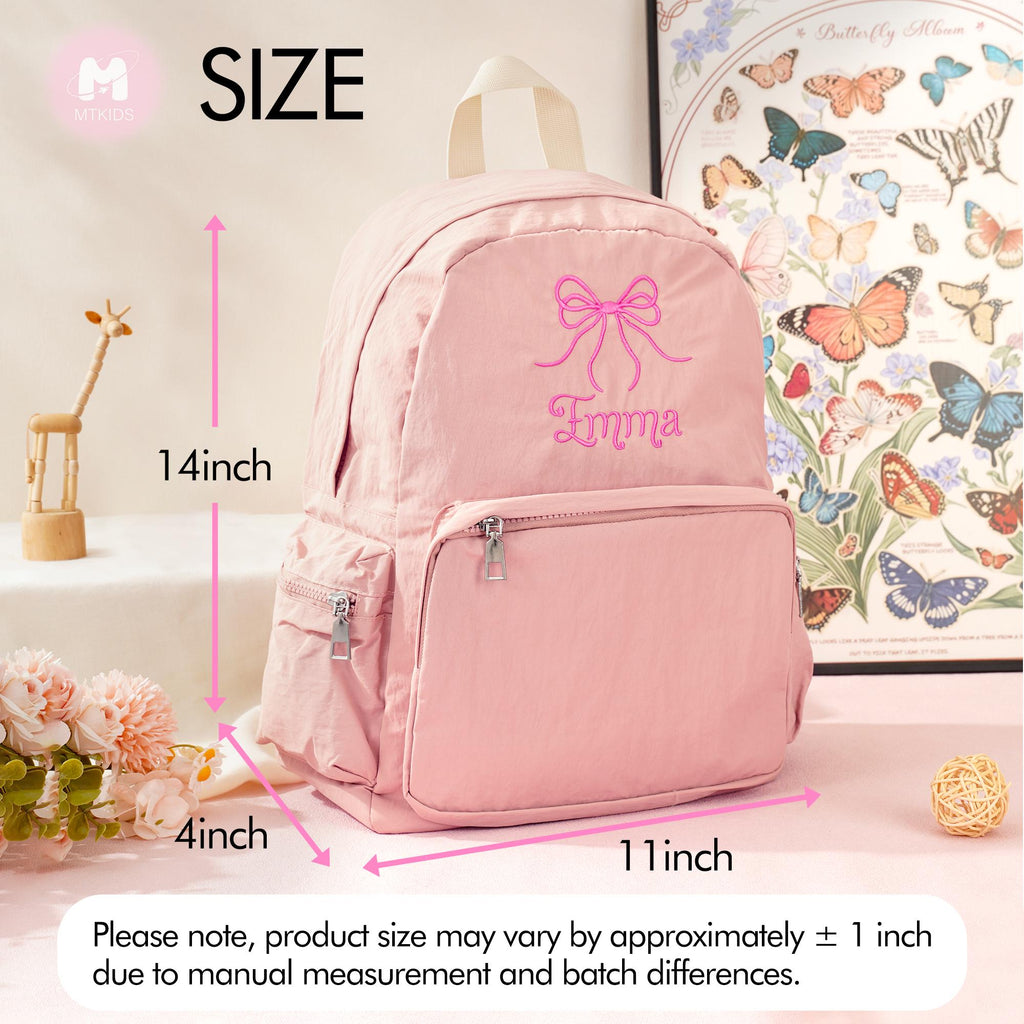 Toddler Backpack: Personalized Preppy Bookbag, Kids School bag, Embroidery Ballet Girls Dance Gift