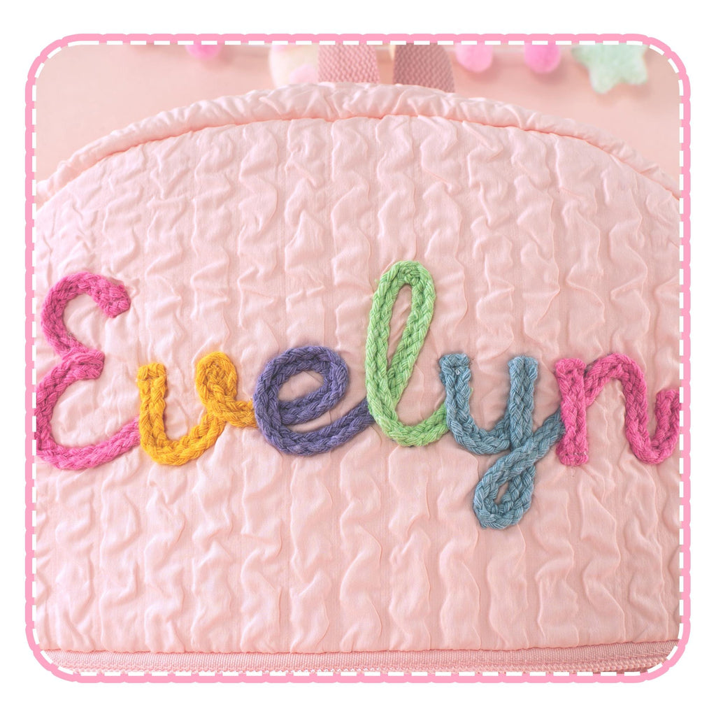 Toddler Backpack with Bow, Personalized Kindergarten Gift, Girls Dance Bag