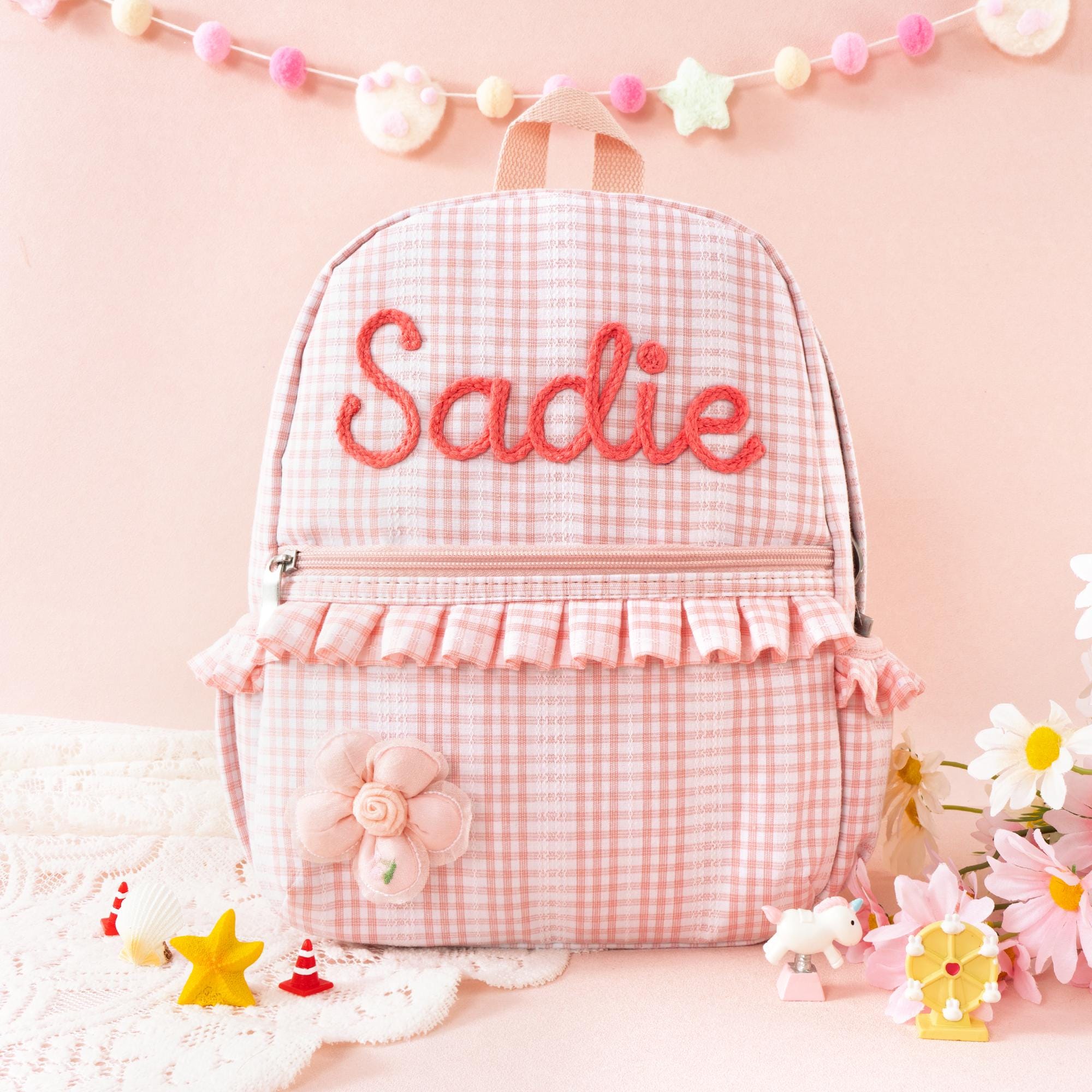 Girls Dance Backpack, Kids Kindergarten Gift, Personalized Toddler School Book Bag