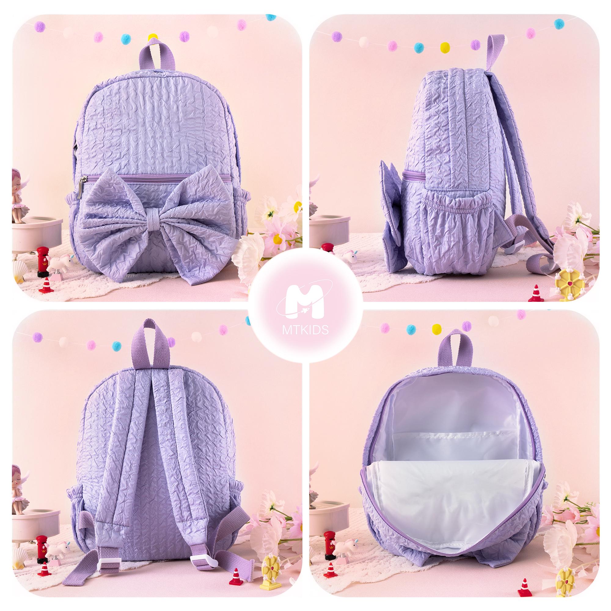 Toddler Backpack with Bow, Personalized Kindergarten Gift, Girls Dance Bag
