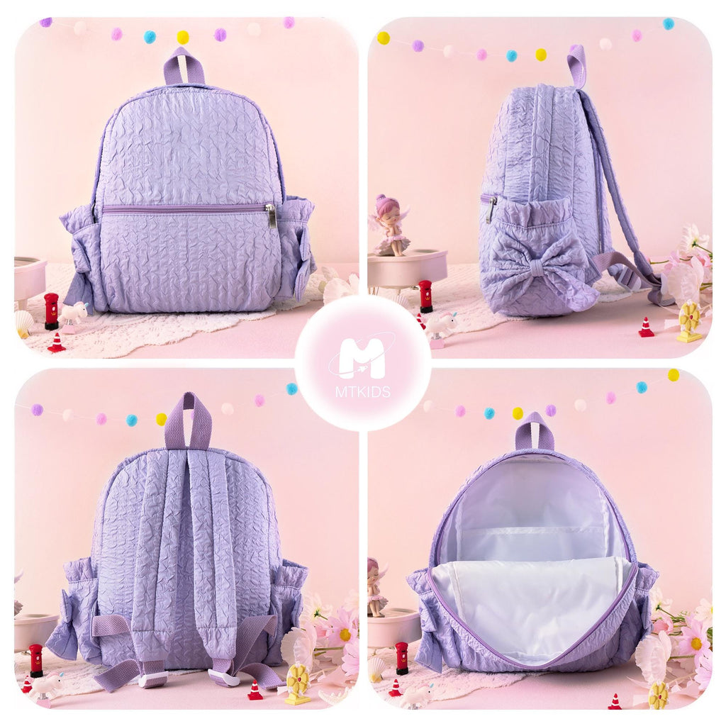 Toddler Backpack with Bow, Personalized Kindergarten Gift, Girls Dance Bag